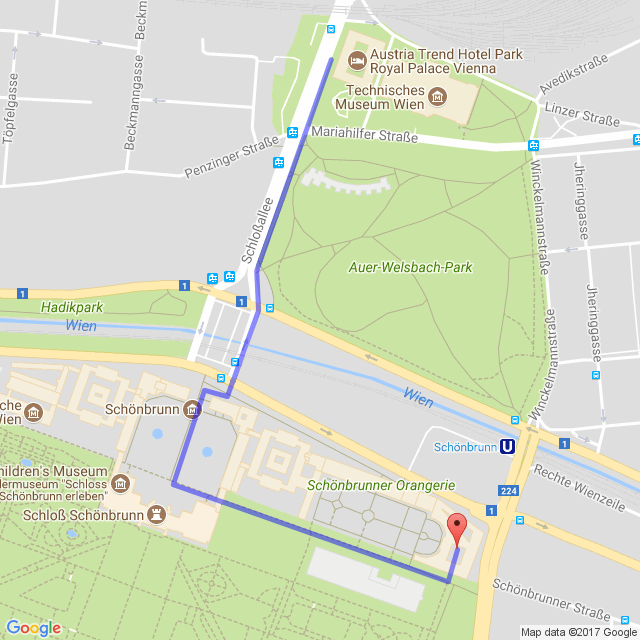 Path to conference dinner