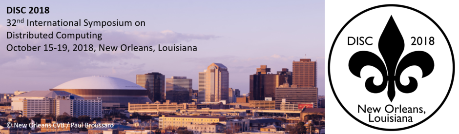 International Symposium on DIStributed Computing (DISC) 2018